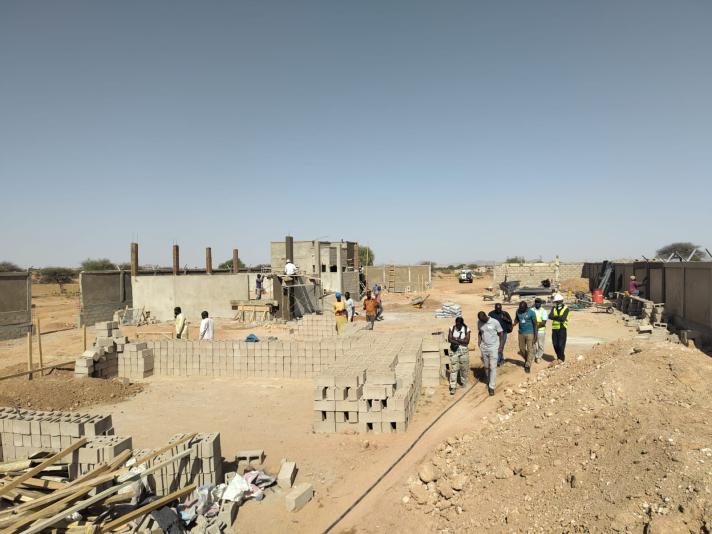 Construction of a plastic waste processing and recycling unit in Abeche, Chad, is ongoing to reduce waste after the mass influx of refugees from Sudan.